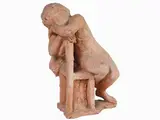 Quinto Martini, Seated Figure, 1908, terracotta sculpture