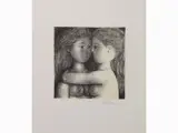The Embrace by Antonio Bueno, 1918, lithograph, offered Mar 2019