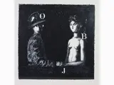 The Fireman and Model by Antonio Bueno, 1918, lithograph, offered Mar 2019