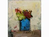 Flowers by Sergio Scatizzi, 1918, oil on cardboard, offered Mar 2019