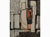 Gualtiero Nativi, Composition, 1921, mixed media on paper laid on panel