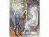 Quinto Martini, Faun and Model, 1908, oil on canvas laid on panel