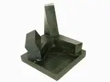Giò Pomodoro, Cartesio 1976, 1930, bronze sculpture