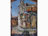 View of The Duomo in Prato by Enzo Pregno, 1898, oil on canvas, offered Mar 2019