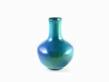 A Turquoise Glazed Earthenware Vase by Marcello Fantoni, 1915, corpo globulare, offered Mar 2019