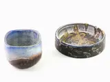 A Glazed Earthenware Bowl and an Ashtray by Marcello Fantoni, 1915, una piccola ciotola a sezione quadrata, offered Mar 2019