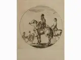 Stefano della Bella, Horse Soldiers, 1610, a pair of etchings