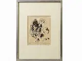 Felice Carena, Study for Deposition from the Cross, 1879, indian ink on paper
