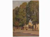 Roberto Sgrilli, View of Florence 1948, 1897, oil on panel