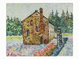 Landscape with Mill by Guido Borgianni, 1915, oil on canvas, offered Nov 2018