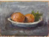 Still Life with Oranges by Mario Marcucci, 1910, oil on cardboard, offered Nov 2018