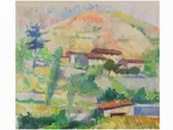 Edoardo Gordigiani, Landscape, 1866, oil on canvas