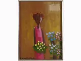 Eliano Fantuzzi, Figure with Flowers