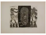 Gaetano Pompa, L'episodio di Papa Formoso 1963, 1933, etching