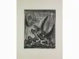 Rafael Alberti, Toro en el Mar 1967, 1902, etching