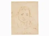 Portrait of a Man by Nino Tirinnanzi, 1923, pen on paper, offered Nov 2018