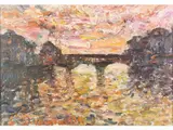 View of The Ponte Vecchio in Florence by Guido Borgianni, 1915, oil on canvas, offered Nov 2018