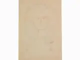 Antonio Bueno, Female Portrait, 1918, mixed media on paper