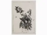 Renzo Vespignani, Roses 1968, 1924, etching