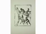 Mino Maccari, Compositions with Figures, 1898, two etchings and a wood-cut print