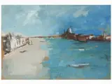 Sergio Scatizzi, Venice, 1918, tempera on paper laid on cardboard