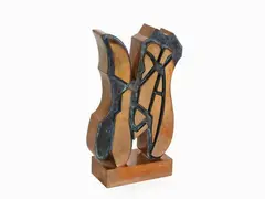 Bifrontale 1 alta 1994 by Pietro Consagra, 1920, bronze sculpture, offered Nov 2018