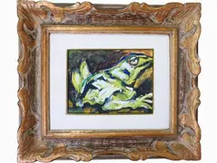 Frog by Silvio Loffredo, 1920, oil on cardboard, offered Nov 2018