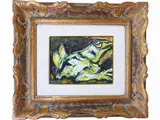Frog by Silvio Loffredo, 1920, oil on cardboard, offered Nov 2018