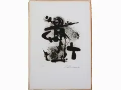 Compositions by Giuseppe Santomaso, 1907, three engravings, offered Nov 2018