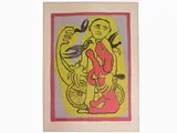 Giuseppe Viviani, Man and Dog 1962, 1898, lithograph