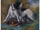 Mario Norfini, Scene of Pheasant Hunting, 1870, oil on canvas