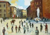 Emanuele Cappello, Piazza Signoria a Firenze