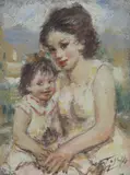 Ermanno Toschi, Madre e figlia