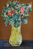 Giuseppe Bongi, Vaso di fiori, 1963, Sigla e data in basso a destra.