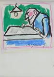 Franco Rognoni, Without title, Signature in the center. On the reverse: Galleria D'Arte Bordighera stamp.