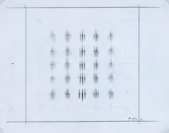 Without title by Ennio Finzi, 1971, Signature and date lower right. The work is archived in the Ennio Finzi Archive, offered Nov 2022