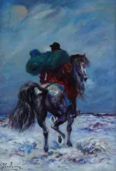 Buttero sulla neve by Giovan Francesco Gonzaga, offered Oct 2022