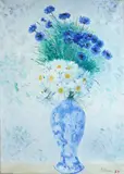 Umberto Lilloni, Fiori con vaso blu
