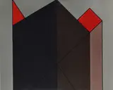 Igino Legnaghi, Senza titolo, 1989, Sul verso: etichetta Galleria d'arte contemporanea Adelphi