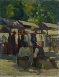 Giorgio Hinna, Contadini al mercato, 1929