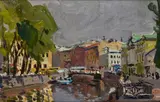 Dmitry Aleksandrovich Shouvalov, San Pietroburgo, Sigla in basso a destra.
