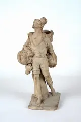 Acquaiolo by Achille Mollica, Scultura in ceramica. Sul verso: timbro dell'autore "Ceramiche artistiche/Achille Mollica/Napoli"., offered Oct 2022