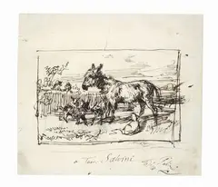 Asinelli by Filippo Palizzi, offered Oct 2022
