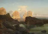 Karl Lindemann-Frommel, Capri, 1873, Sul verso: firma e data.