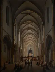 Frans Vervloet, Interno della chiesa romana, Sul verso