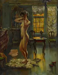 Attilio Toro, Nudo di donna in interno
