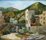 Silvio Pucci, Paesaggio con ponte