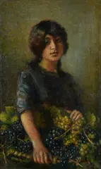 Fruttivendola by Antonio Salvetti, 1915, offered Oct 2022