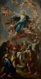a Michelangelo Unterberger, Assunzione della Vergine, oil on canvas