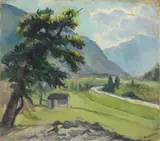 Mario Marioni, Landscape, Signature lower right.